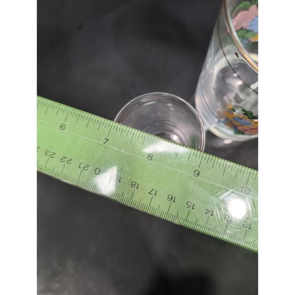 Arcopal‎ Floral Glassware Set, Vintage Pitcher & Glass, French Stemmed Drinkware - Picture 12 of 12